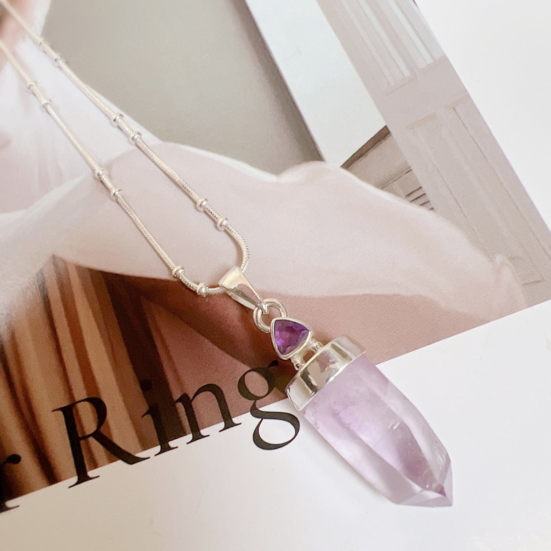 LAVENDER & AMETHYST PENDANT