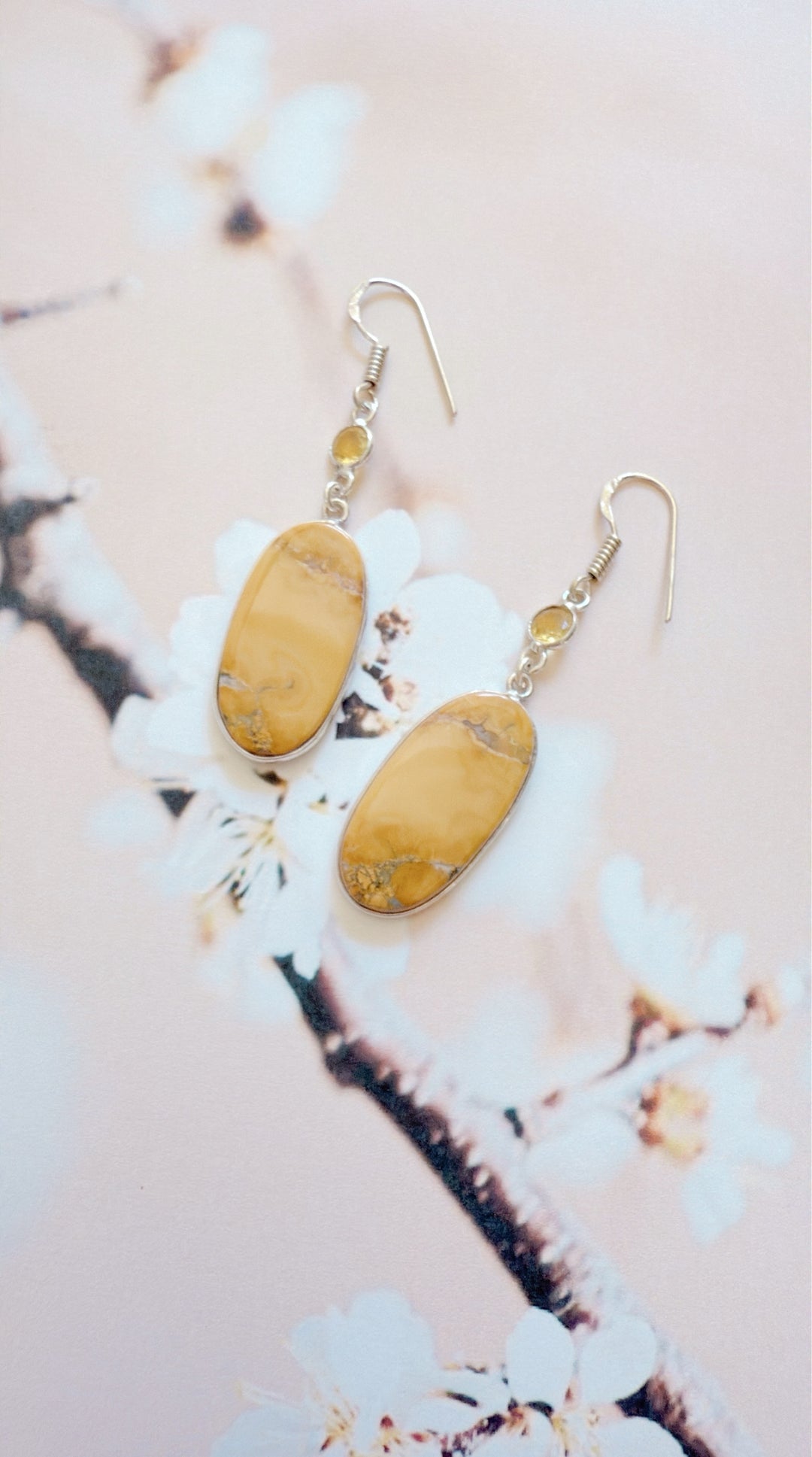 Maligano Jasper Citrine  Earrings