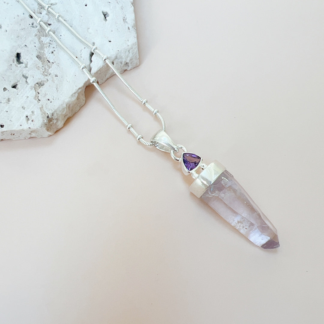 LAVENDER & AMETHYST PENDANT