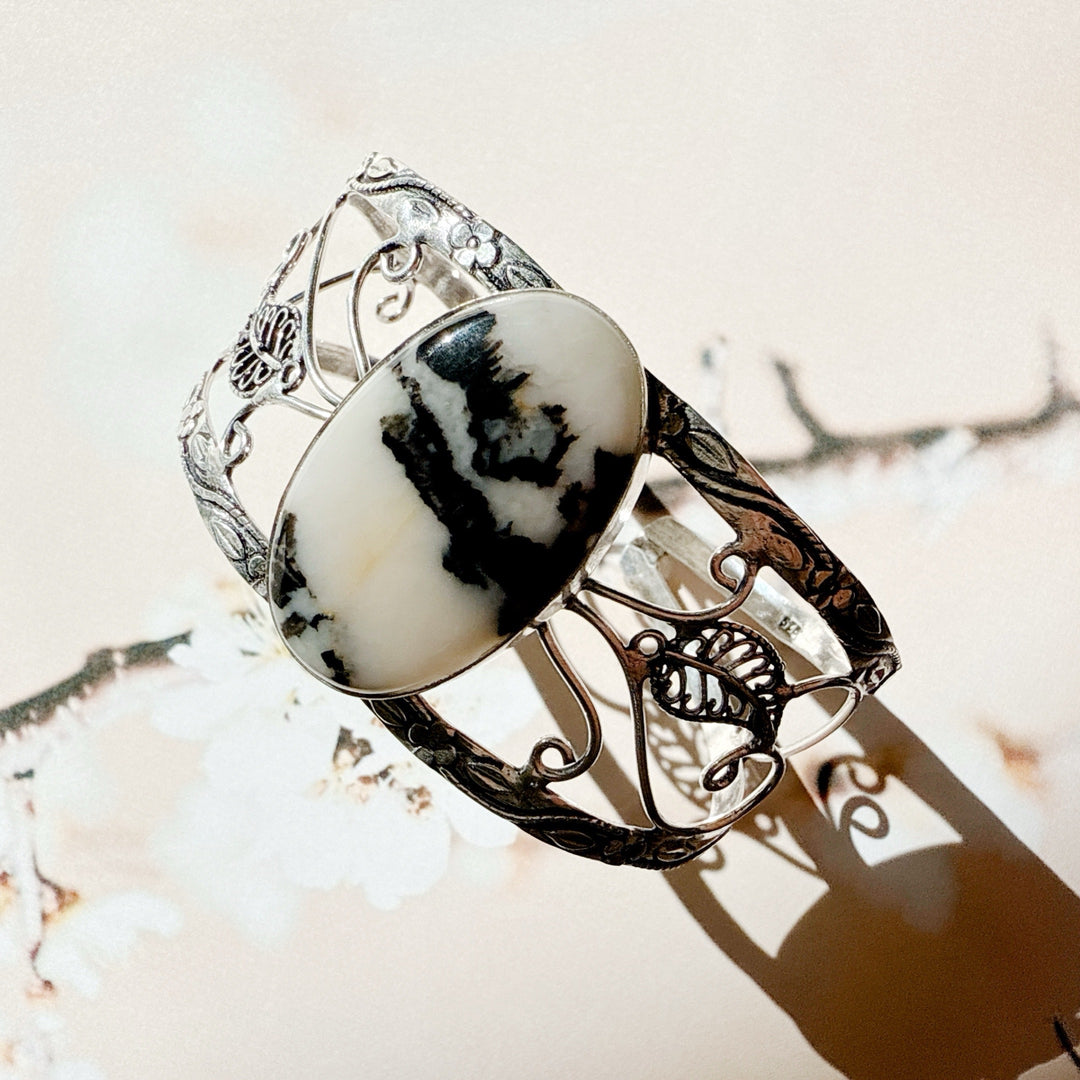 White Buffalo Turquoise Bangle