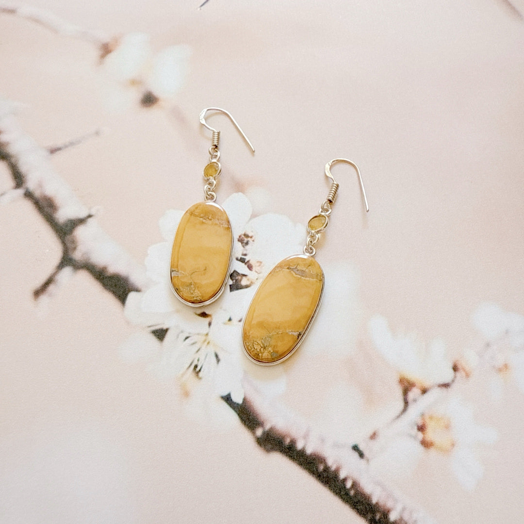 Maligano Jasper Citrine  Earrings