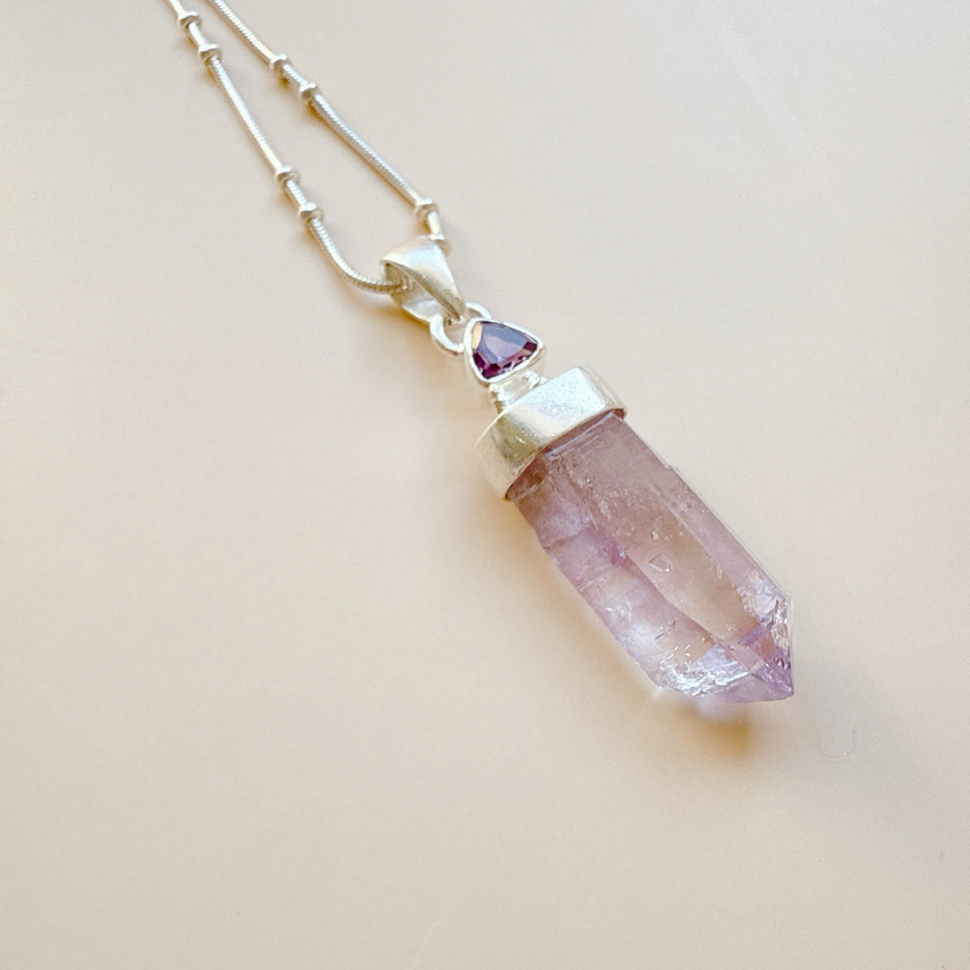 Lavender & Amethyst Pendant