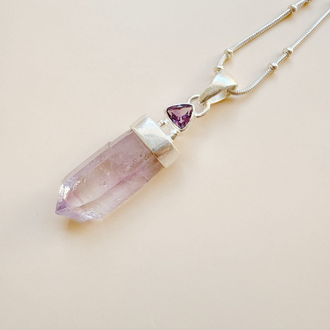 Lavender & Amethyst Pendant