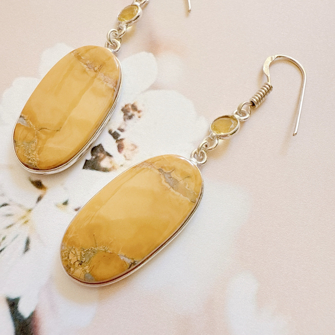 Maligano Jasper Citrine  Earrings